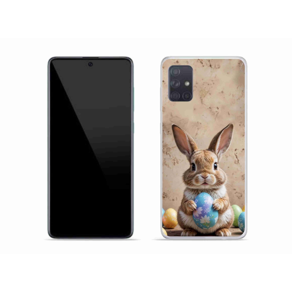 Gelový kryt mmCase na Samsung Galaxy A51 - velikonoční králíček