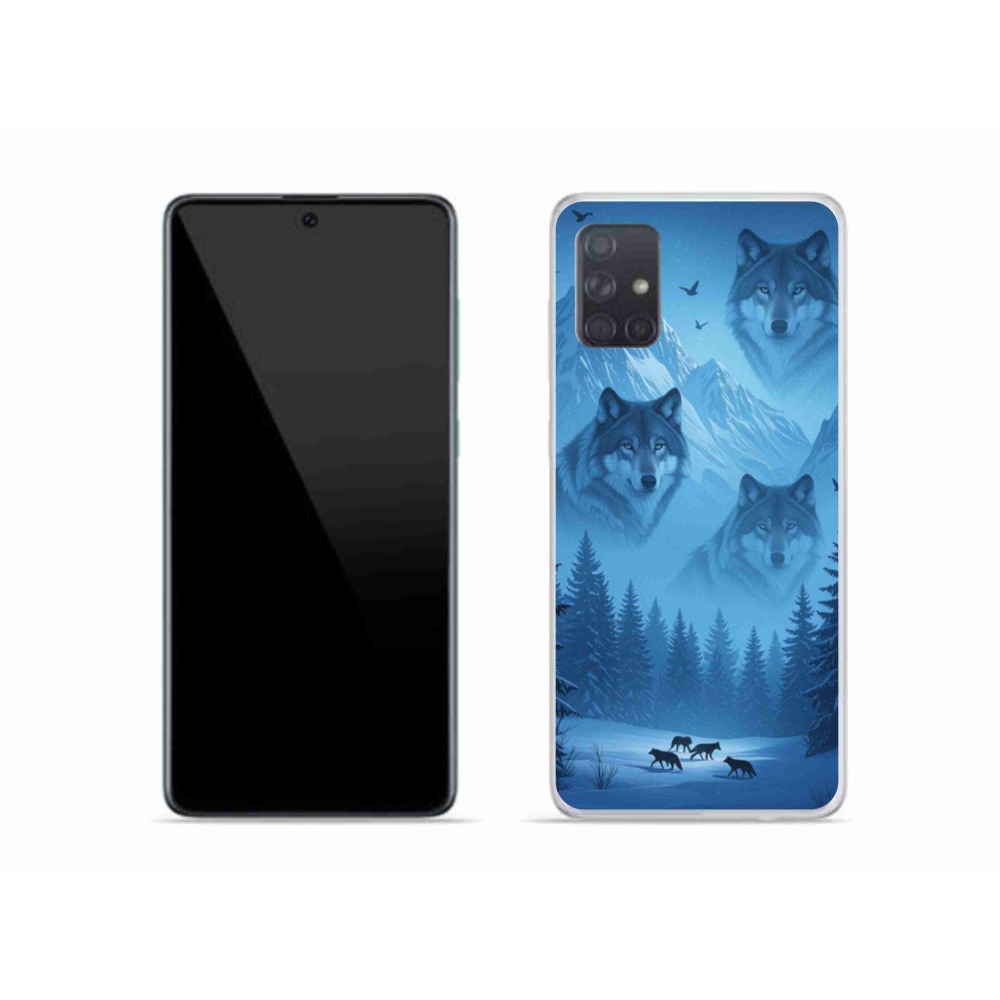 Gelový kryt mmCase na Samsung Galaxy A51 - vlčí smečka