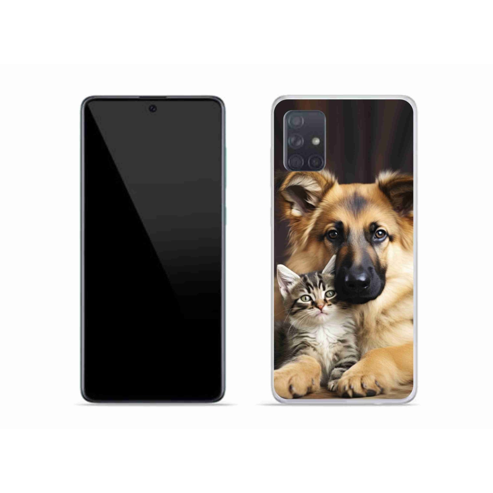 Gelový kryt mmCase na Samsung Galaxy A51 - zvířecí přátelství