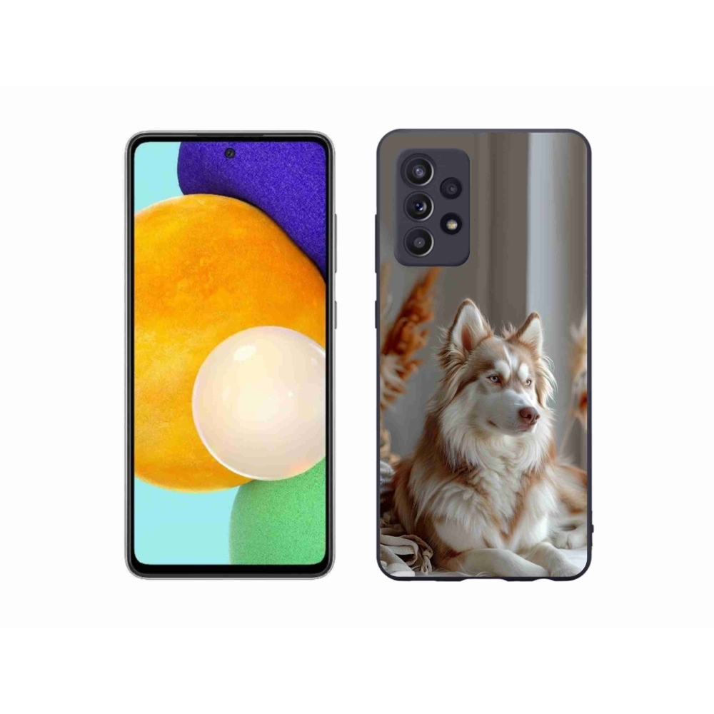 Gelový kryt mmCase na Samsung Galaxy A52/52 5G - klidný sibiřský husky