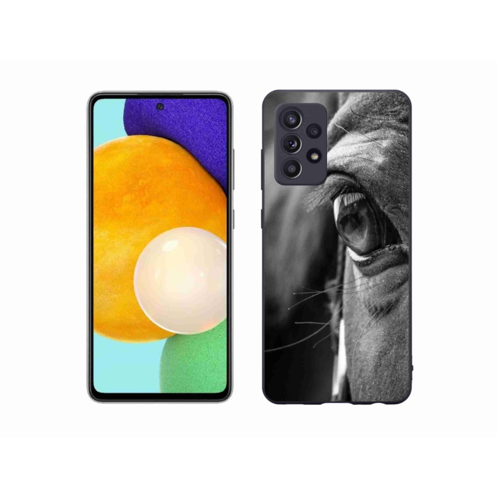 Gelový kryt mmCase na Samsung Galaxy A52/52 5G - koňský pohled
