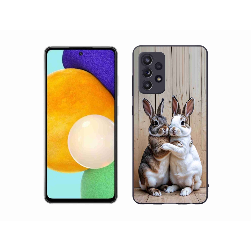 Gelový kryt mmCase na Samsung Galaxy A52/52 5G - králičí pár