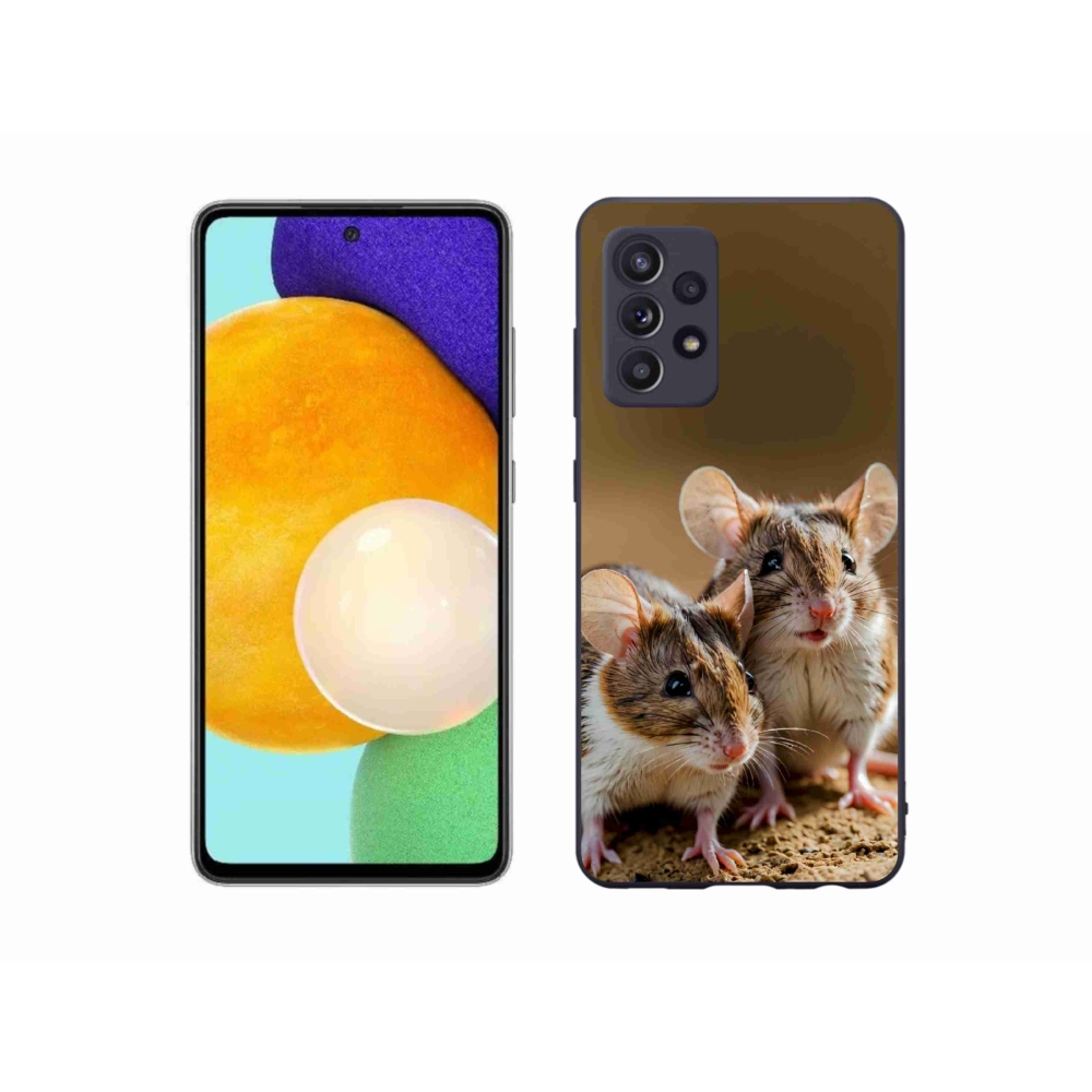 Gelový kryt mmCase na Samsung Galaxy A52/52 5G - myší duo