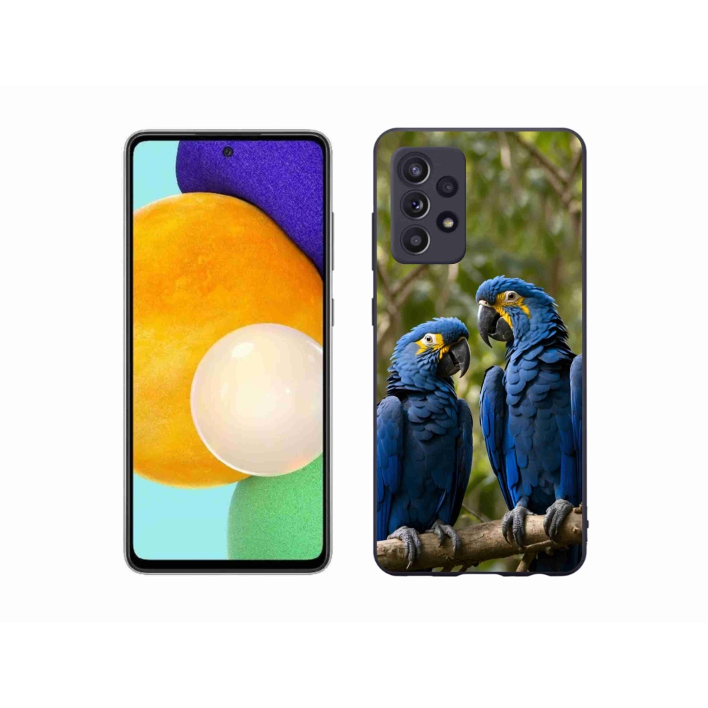 Gelový kryt mmCase na Samsung Galaxy A52/52 5G - papouščí duo