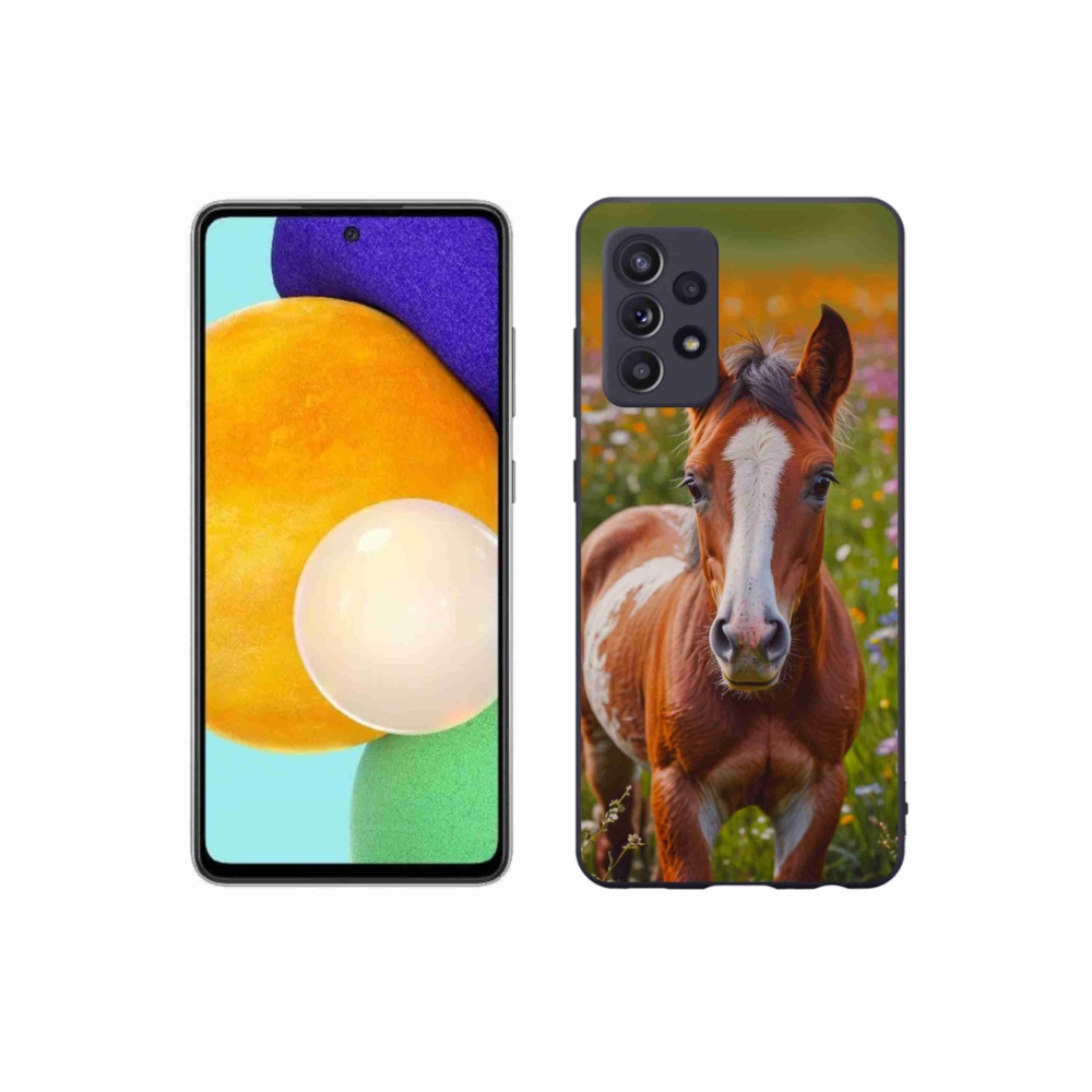 Gelový kryt mmCase na Samsung Galaxy A52/52 5G - roztomilé hříbě
