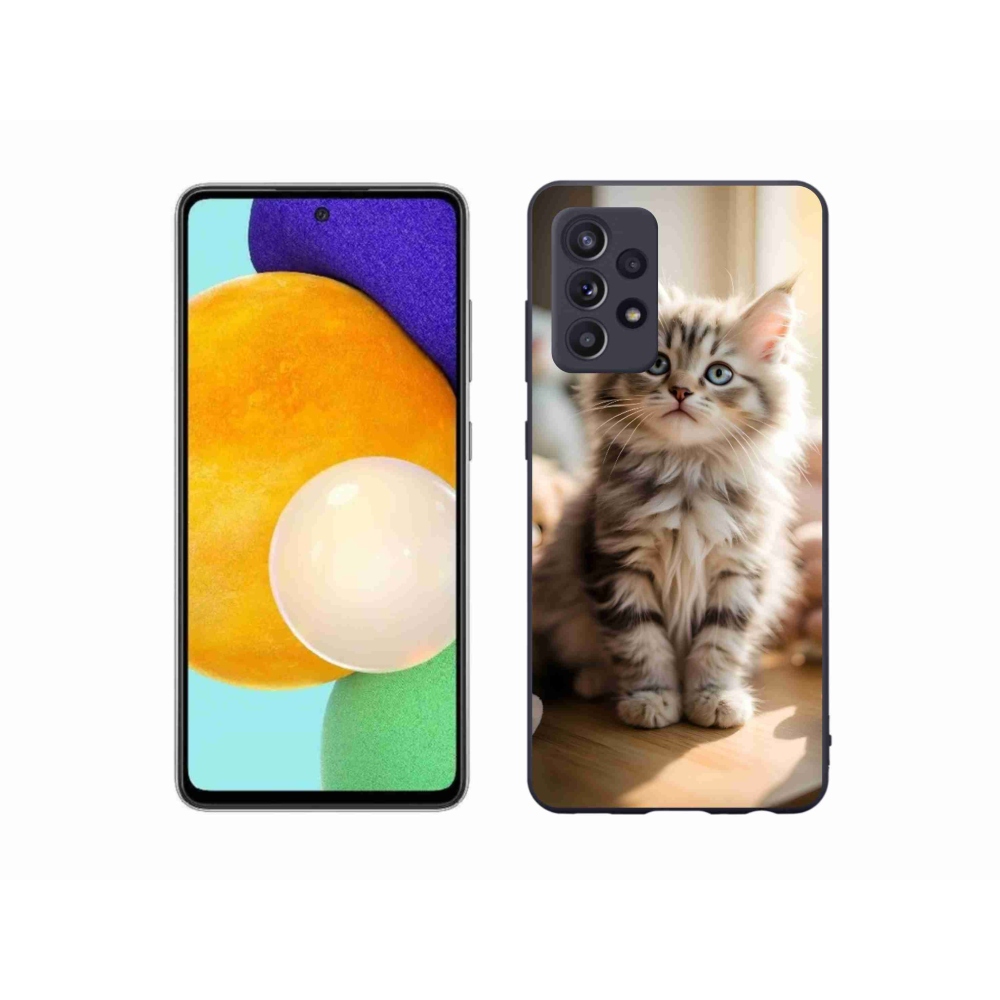 Gelový kryt mmCase na Samsung Galaxy A52/52 5G - roztomilé kotě 10