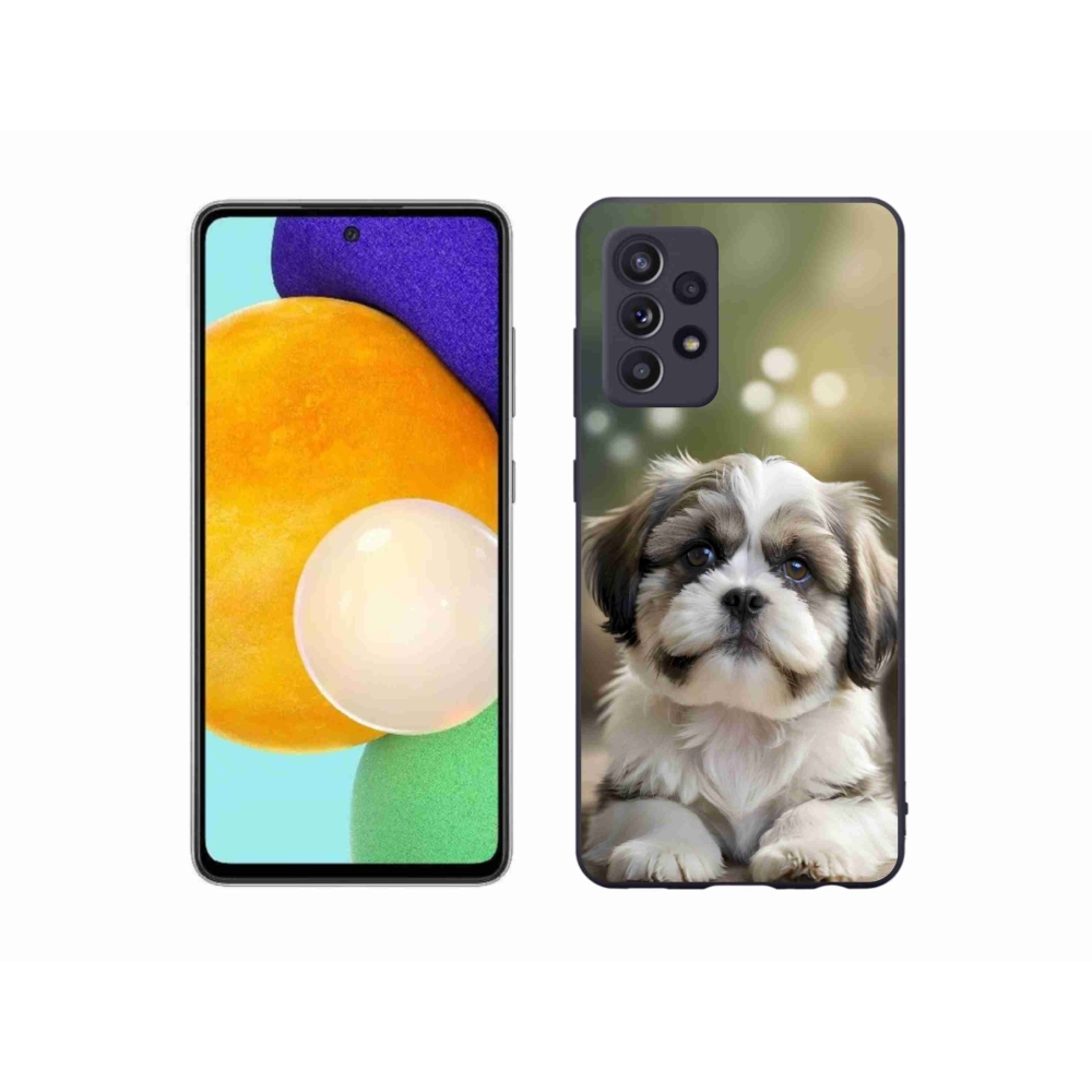 Gelový kryt mmCase na Samsung Galaxy A52/52 5G - roztomilý shih-tzu