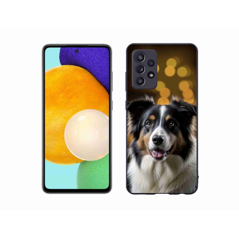 Gelový kryt mmCase na Samsung Galaxy A52/52 5G - usměvavý australský ovčák