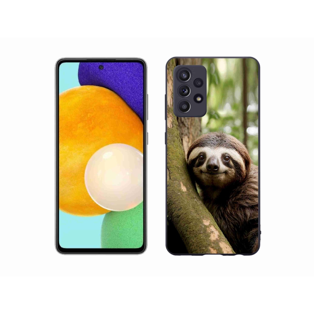 Gelový kryt mmCase na Samsung Galaxy A52/52 5G - usměvavý lenochod