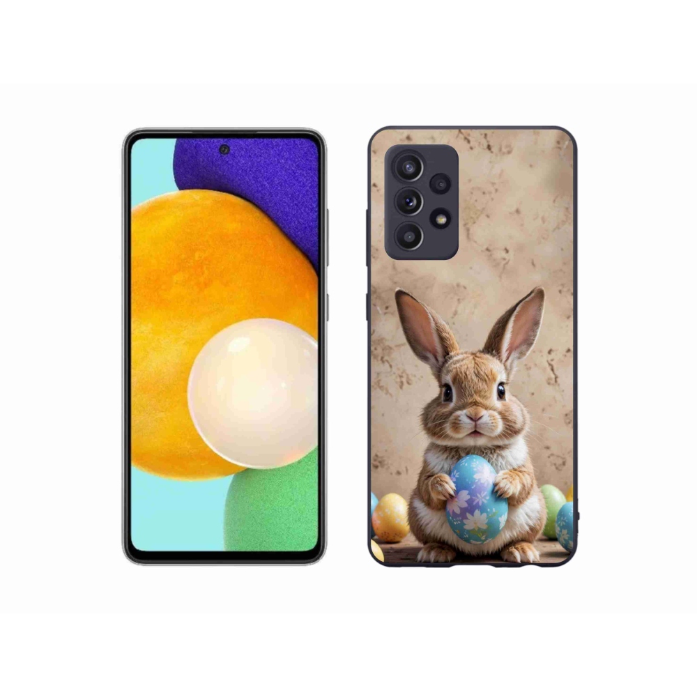 Gelový kryt mmCase na Samsung Galaxy A52/52 5G - velikonoční králíček