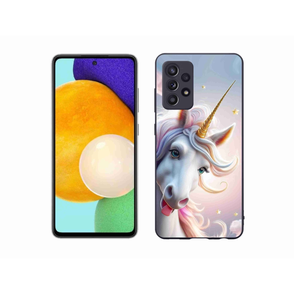 Gelový kryt mmCase na Samsung Galaxy A52/52 5G - veselý jednorožec
