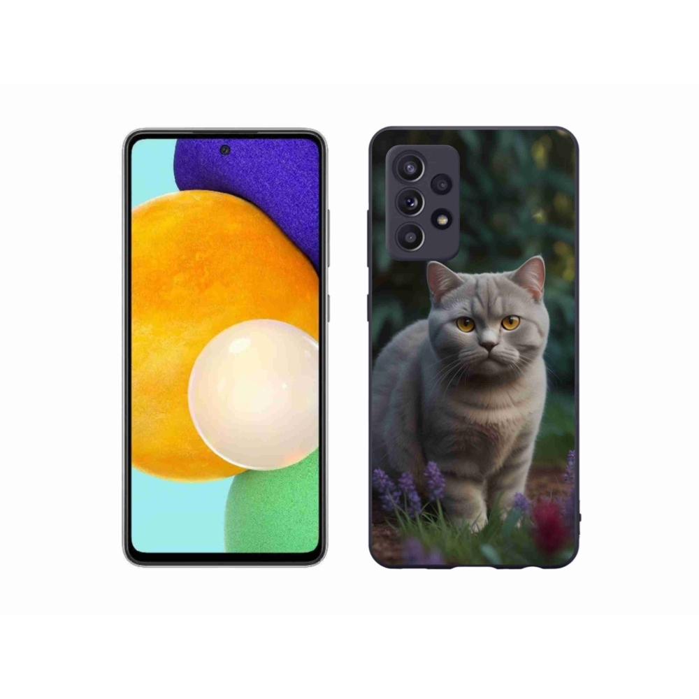 Gelový kryt mmCase na Samsung Galaxy A52/A52 5G - britská kočka