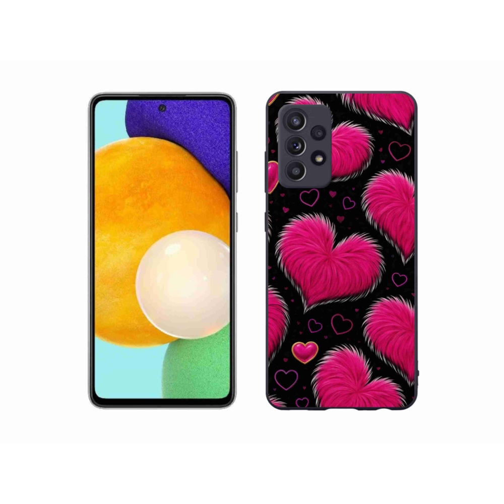 Gelový kryt mmCase na Samsung Galaxy A52/A52 5G - hebká srdce