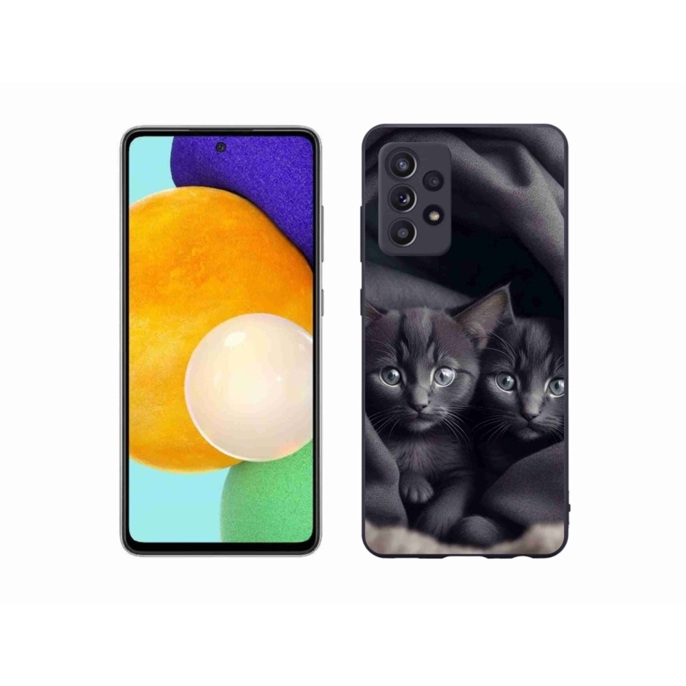 Gelový kryt mmCase na Samsung Galaxy A52/A52 5G - kočičí duo