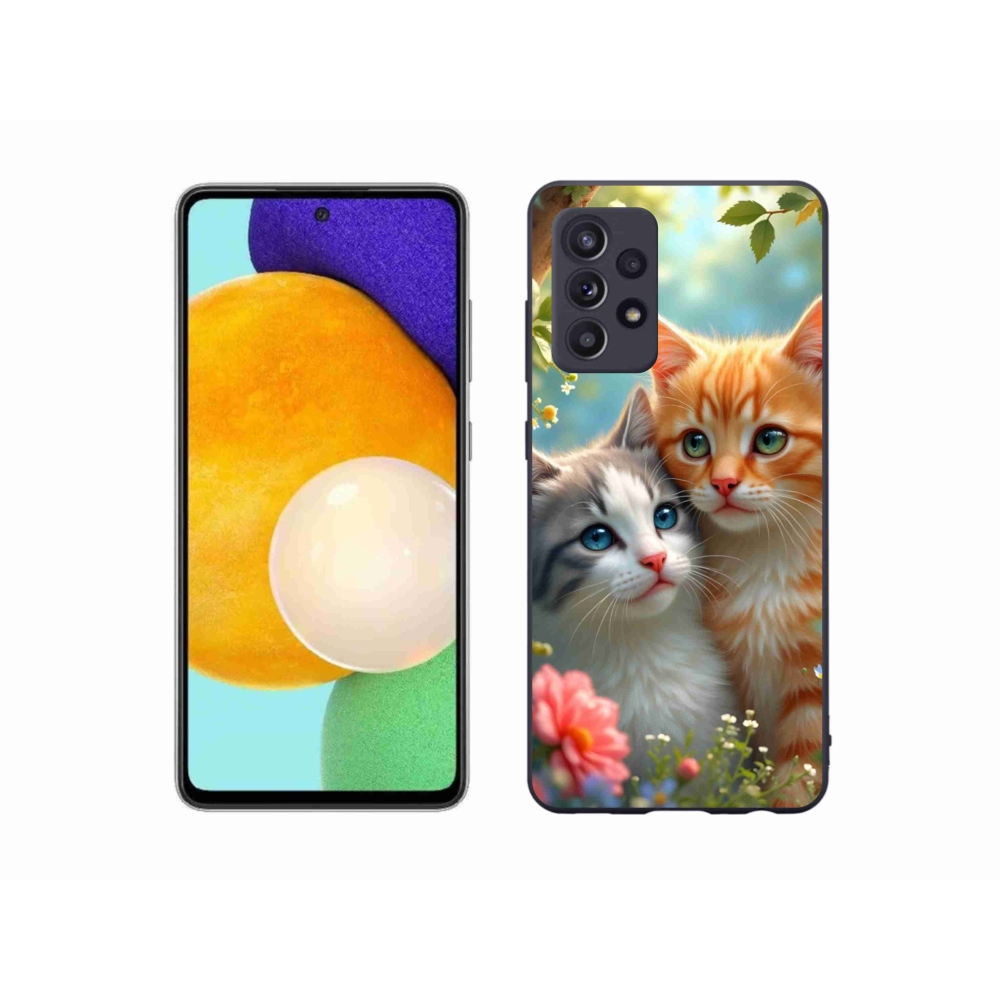 Gelový kryt mmCase na Samsung Galaxy A52/A52 5G - kočičí láska 2