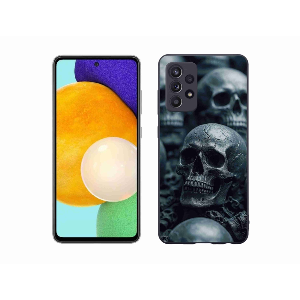 Gelový kryt mmCase na Samsung Galaxy A52/A52 5G - lebka 2