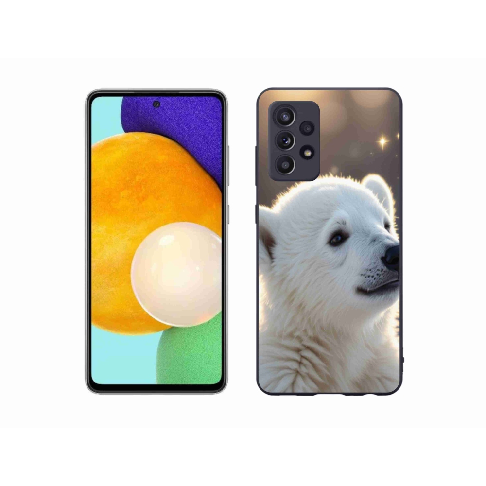 Gelový kryt mmCase na Samsung Galaxy A52/A52 5G - lední medvěd