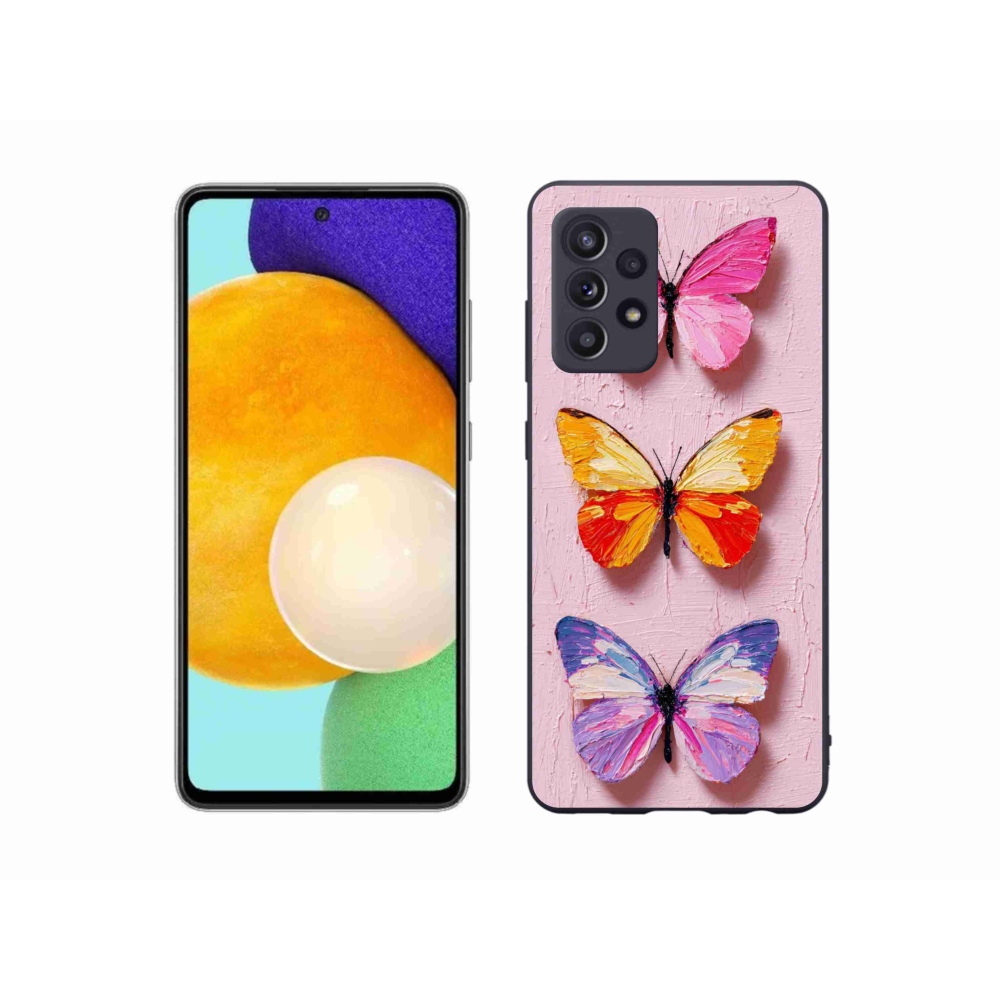 Gelový kryt mmCase na Samsung Galaxy A52/A52 5G - motýlí trojice