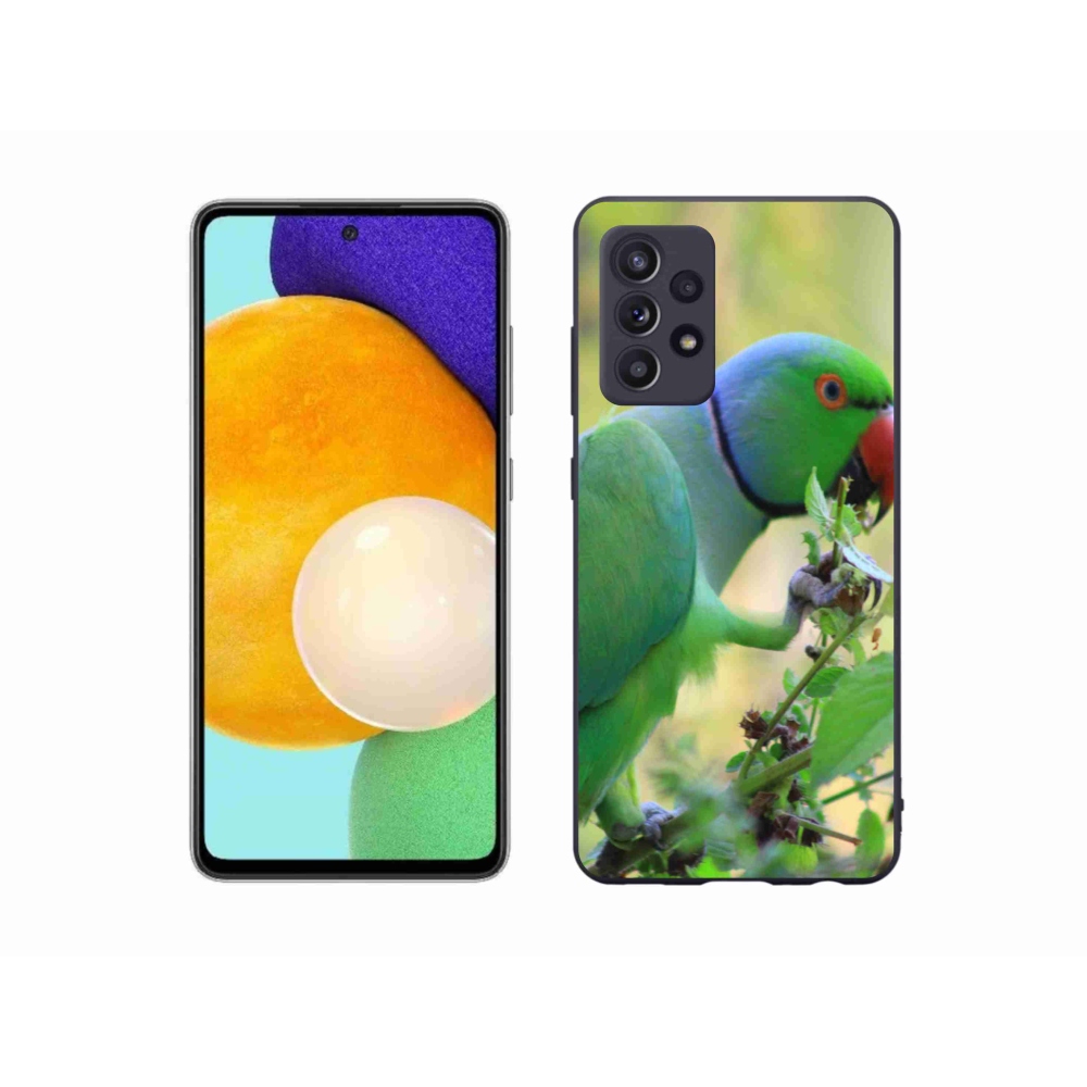 Gelový kryt mmCase na Samsung Galaxy A52/A52 5G - papoušek alexandr