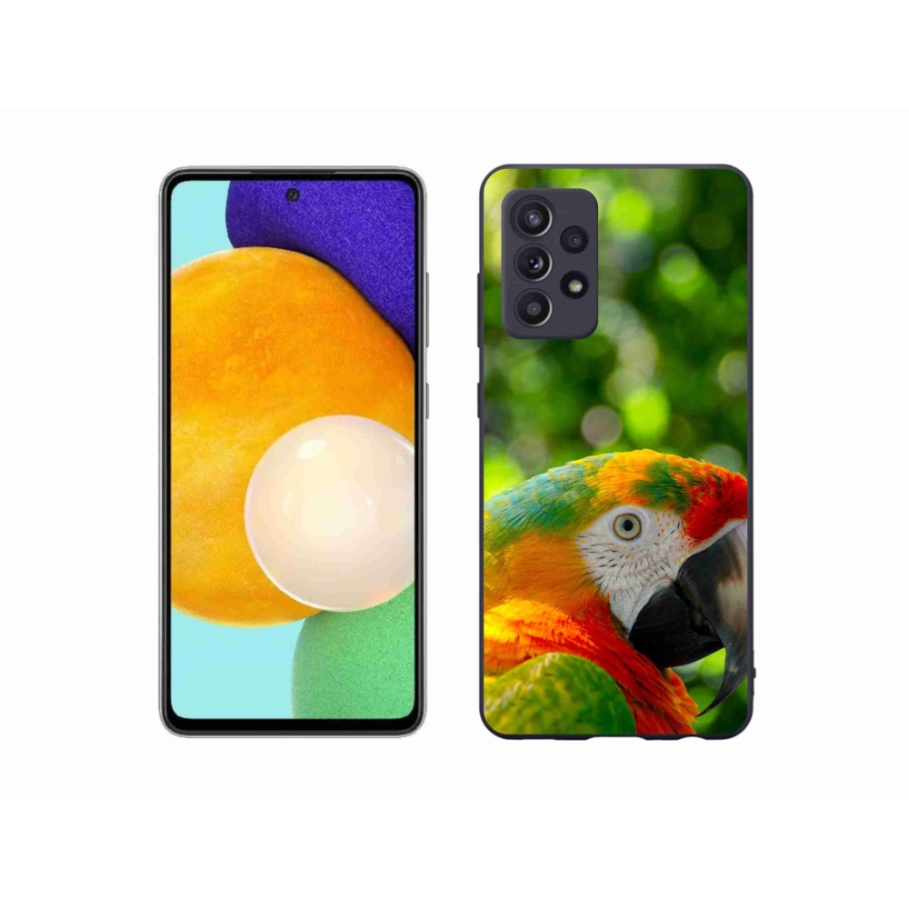 Gelový kryt mmCase na Samsung Galaxy A52/A52 5G - papoušek ara 3