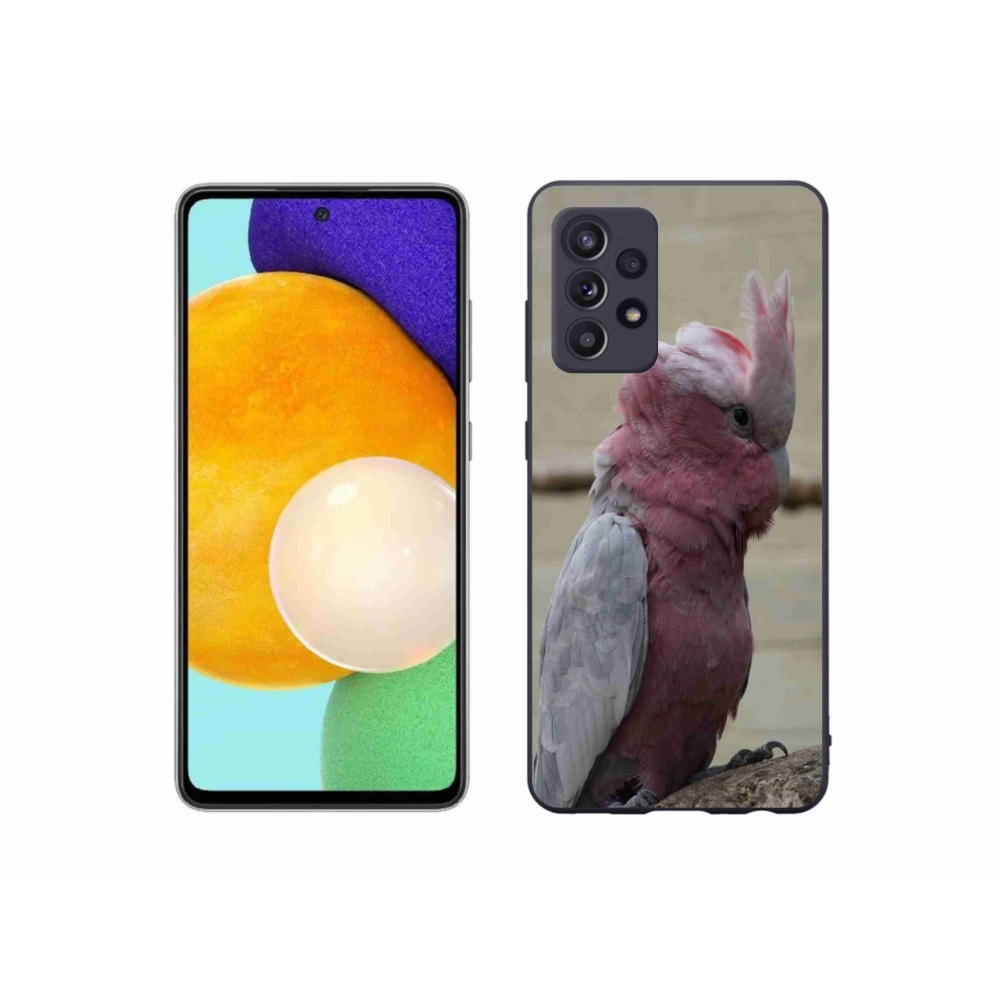 Gelový kryt mmCase na Samsung Galaxy A52/A52 5G - papoušek kakadu růžový