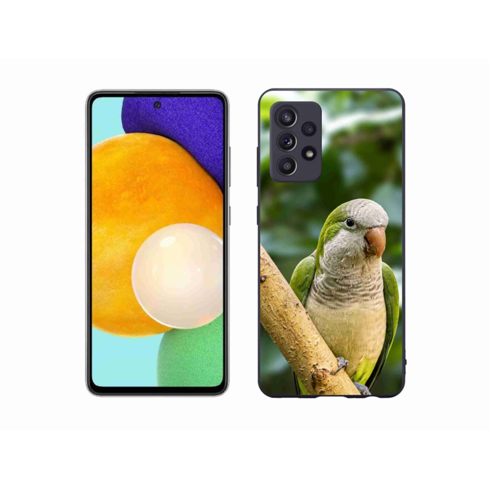 Gelový kryt mmCase na Samsung Galaxy A52/A52 5G - papoušek mníšek