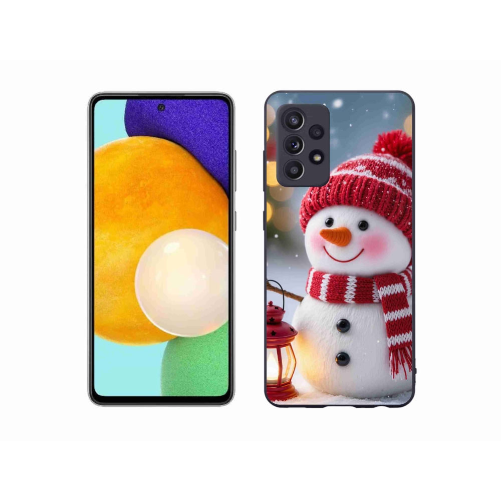Gelový kryt mmCase na Samsung Galaxy A52/A52 5G - sněhulák 2