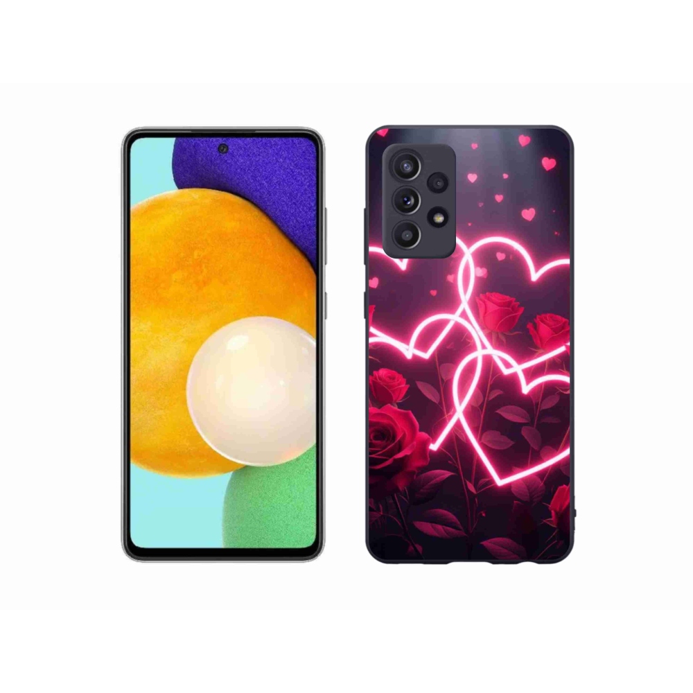 Gelový kryt mmCase na Samsung Galaxy A52/A52 5G - srdce lásky