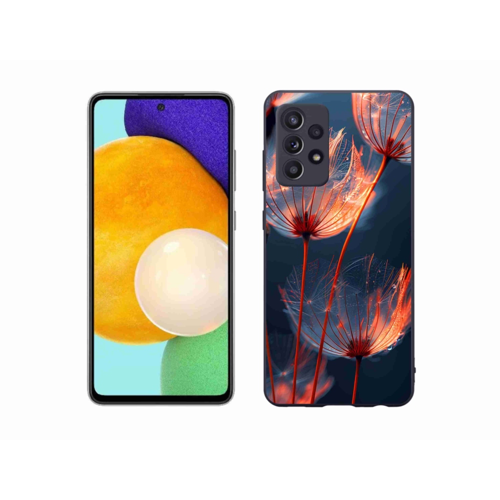 Gelový kryt mmCase na Samsung Galaxy A52/A52 5G - světélkující chmýří