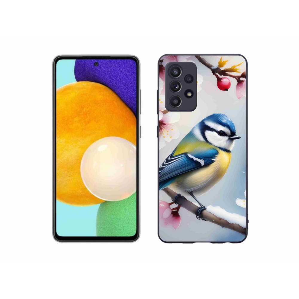 Gelový kryt mmCase na Samsung Galaxy A52/A52 5G - sýkorka