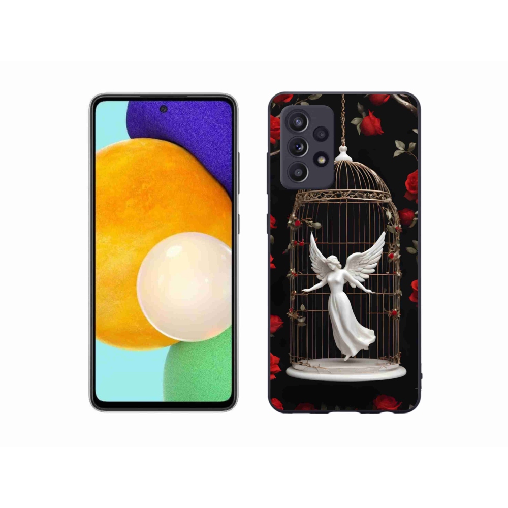 Gelový kryt mmCase na Samsung Galaxy A52/A52 5G - uvězněný anděl