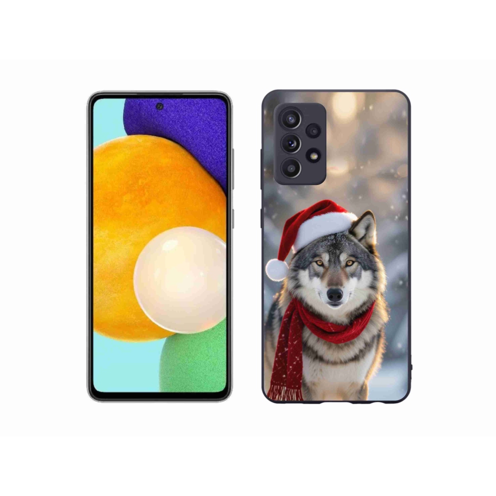 Gelový kryt mmCase na Samsung Galaxy A52/A52 5G - vánoční vlk