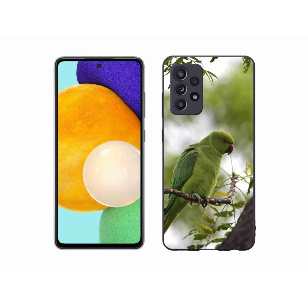 Gelový kryt mmCase na Samsung Galaxy A52/A52 5G - zelený papoušek