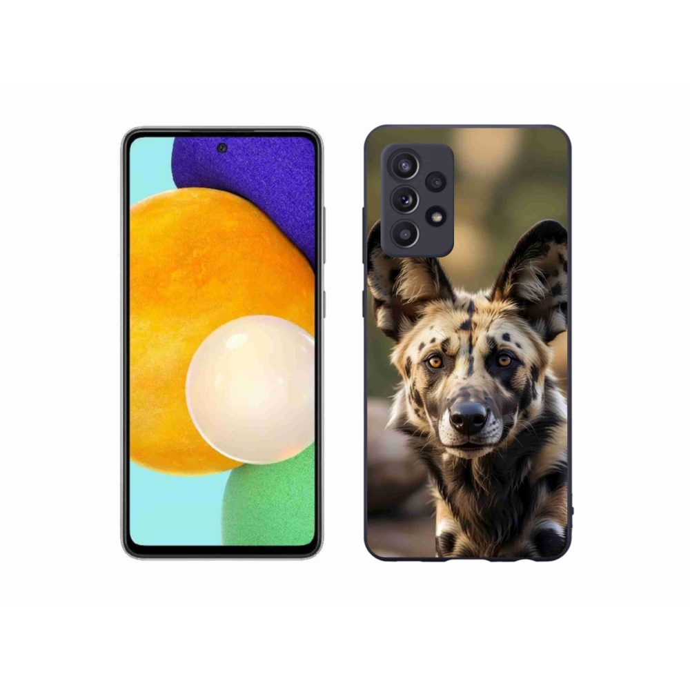 Gelový kryt mmCase na Samsung Galaxy A52s 5G - africký divoký pes