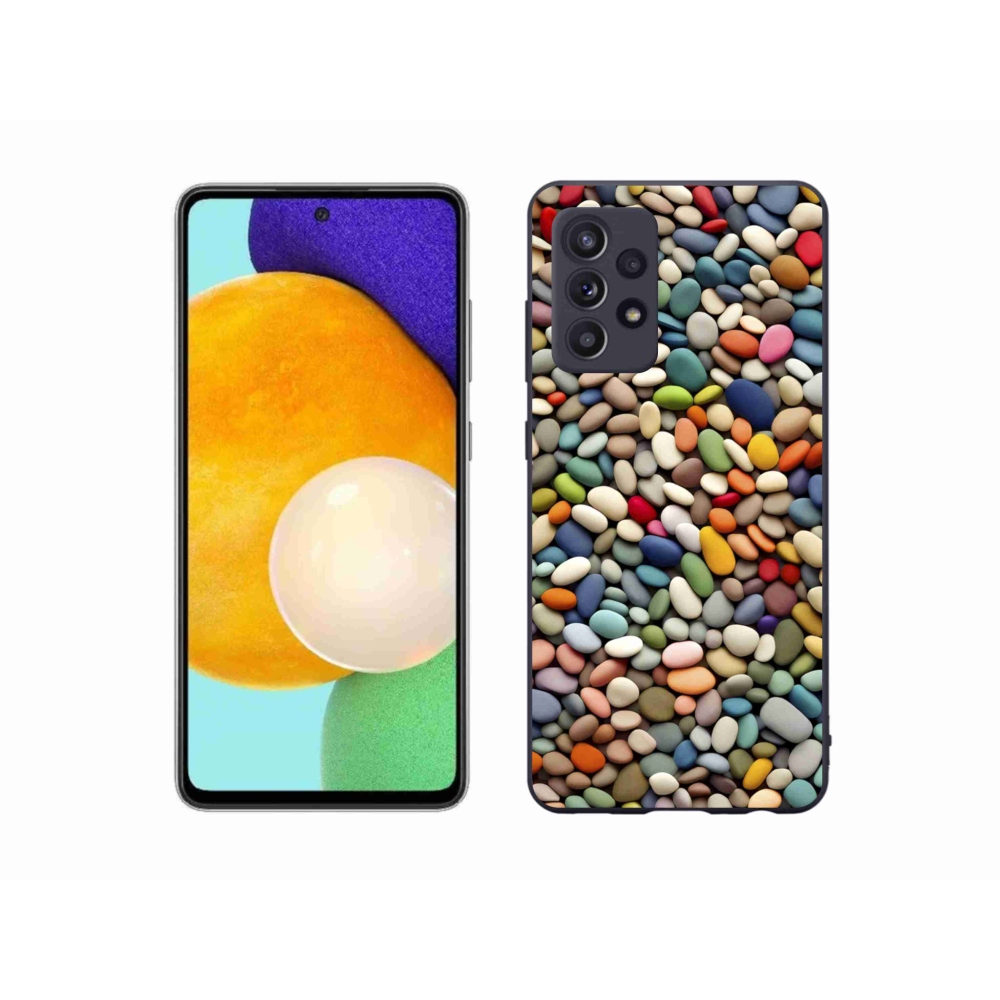 Gelový kryt mmCase na Samsung Galaxy A52s 5G - barevné kamínky 2
