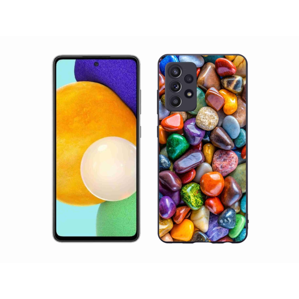 Gelový kryt mmCase na Samsung Galaxy A52s 5G - barevné kamínky