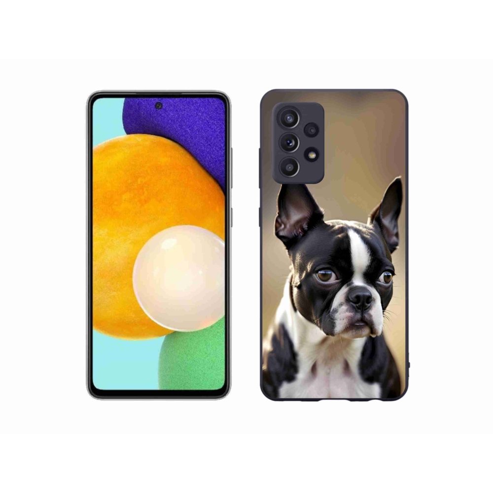 Gelový kryt mmCase na Samsung Galaxy A52s 5G - bostonský teriér