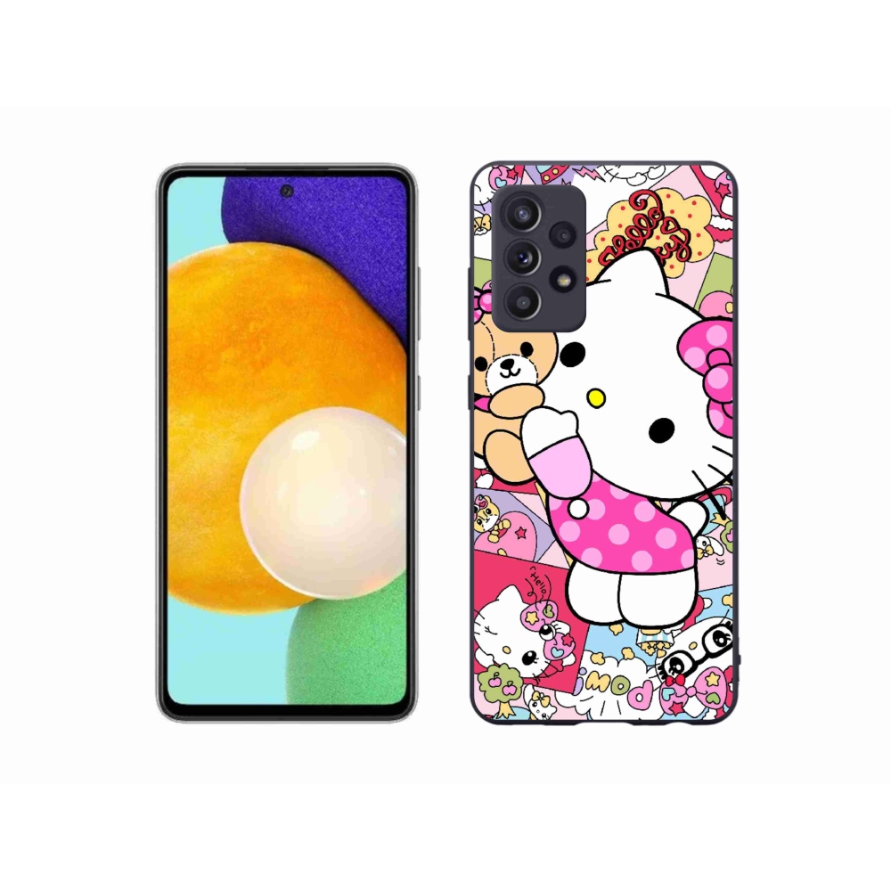 Gelový kryt mmCase na Samsung Galaxy A52s 5G - cute kitty