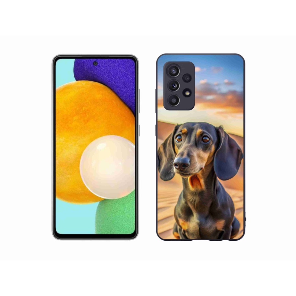 Gelový kryt mmCase na Samsung Galaxy A52s 5G - jezevčík 3 