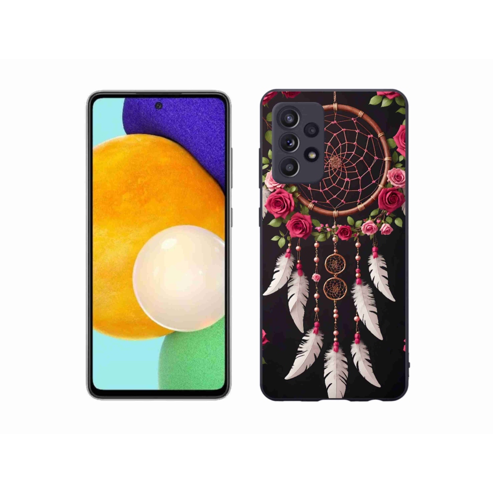Gelový kryt mmCase na Samsung Galaxy A52s 5G - lapač snů s růžemi