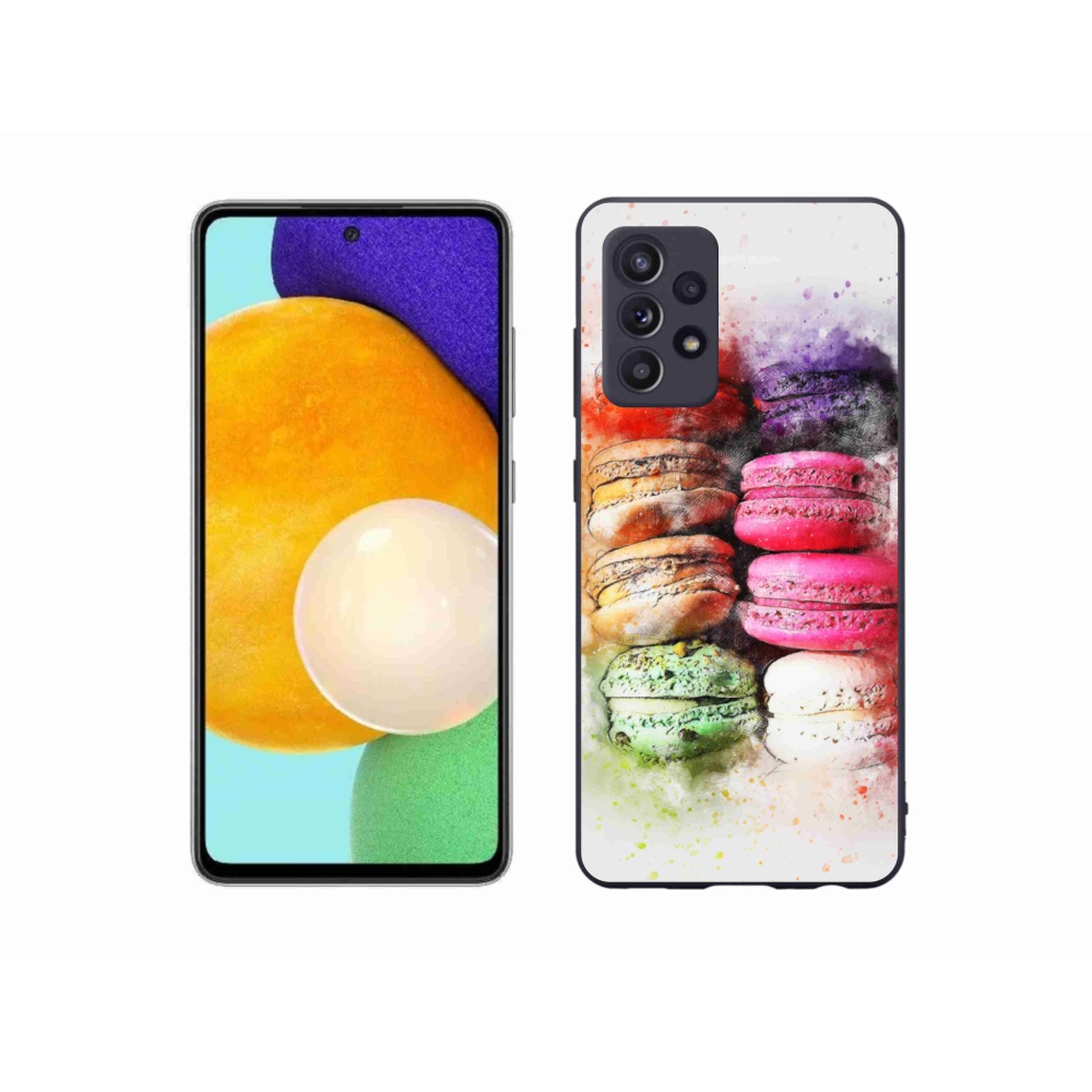 Gelový kryt mmCase na Samsung Galaxy A52s 5G - makrónky