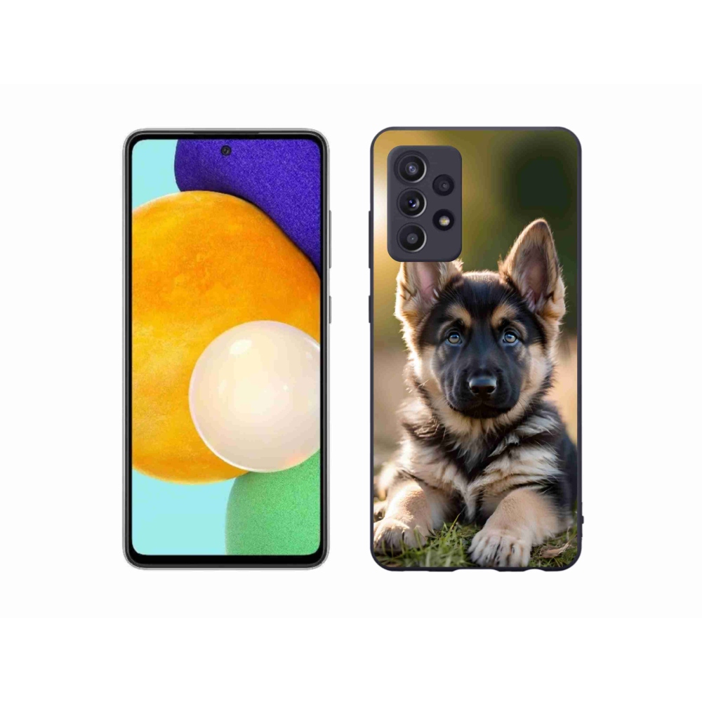 Gelový kryt mmCase na Samsung Galaxy A52s 5G - německý ovčák v přírodě