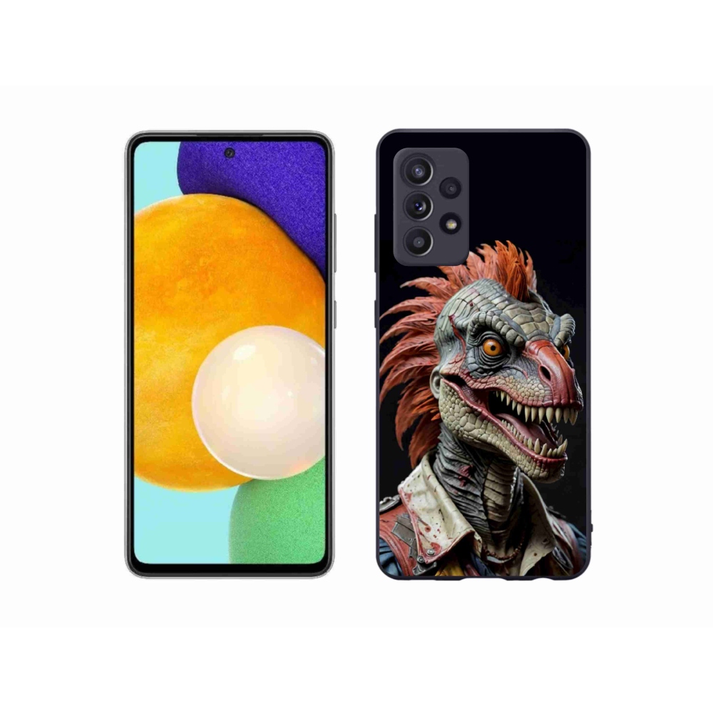 Gelový kryt mmCase na Samsung Galaxy A52s 5G - punk dinosaurus