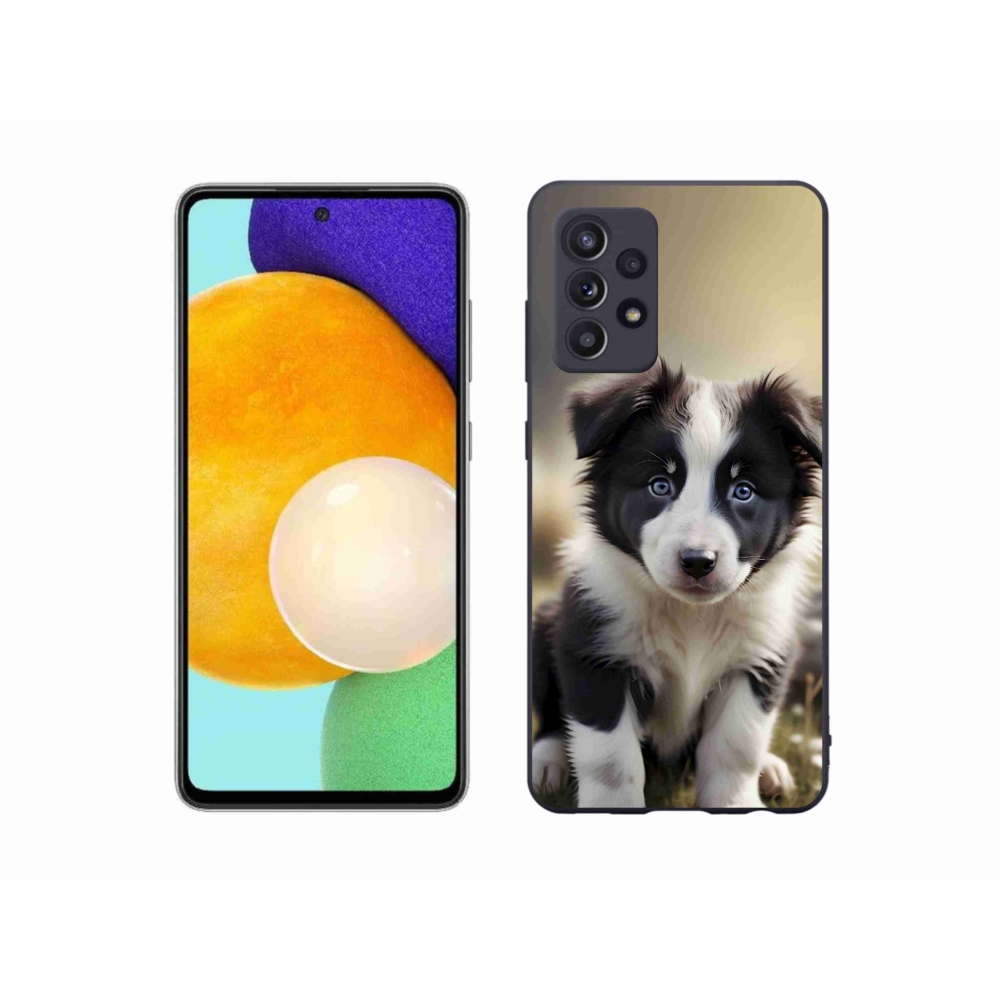 Gelový kryt mmCase na Samsung Galaxy A52s 5G - roztomilá border kolie