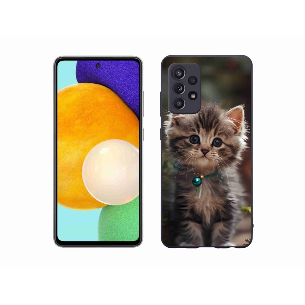 Gelový kryt mmCase na Samsung Galaxy A52s 5G - roztomilé kotě 11