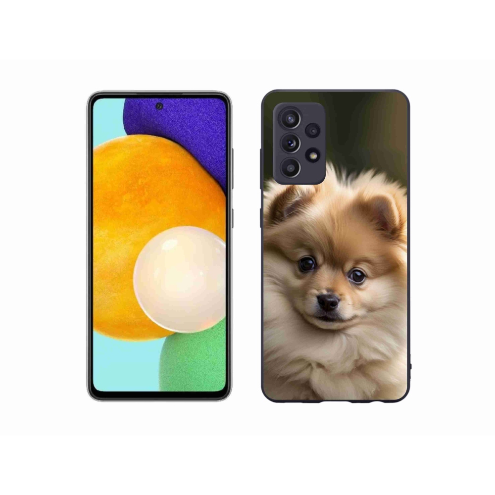 Gelový kryt mmCase na Samsung Galaxy A52s 5G - roztomilý pomeranian 2