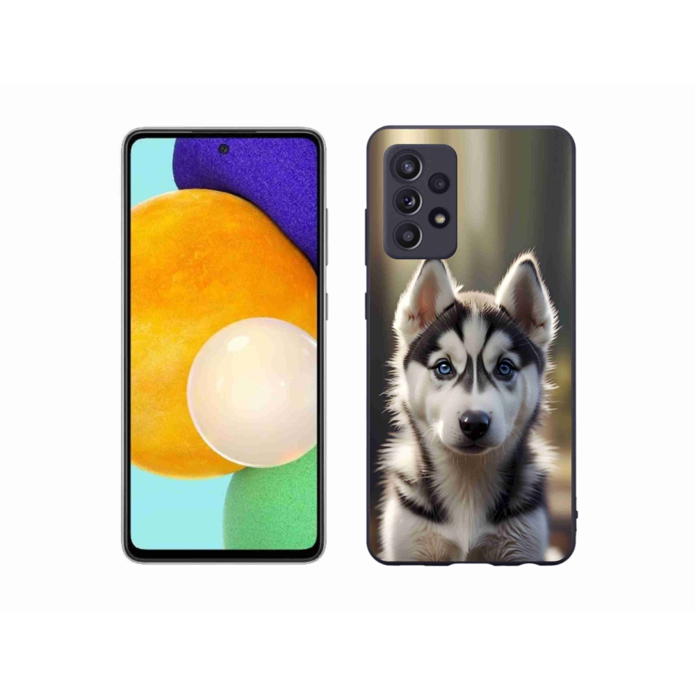 Gelový kryt mmCase na Samsung Galaxy A52s 5G - roztomilý sibiřský husky