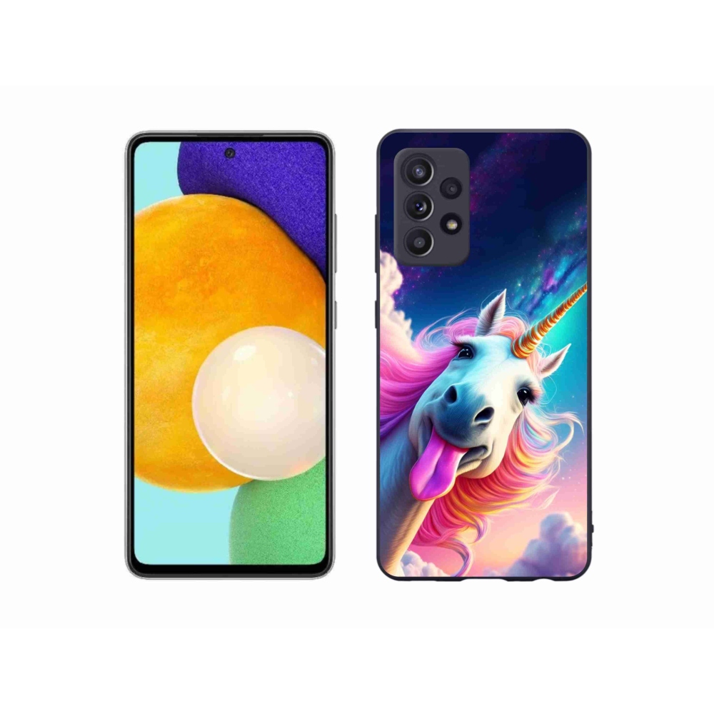 Gelový kryt mmCase na Samsung Galaxy A52s 5G - šílený jednorožec
