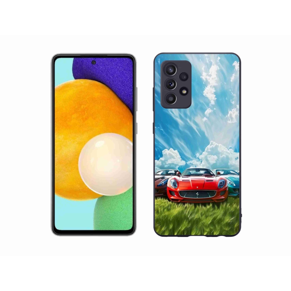 Gelový kryt mmCase na Samsung Galaxy A52s 5G - sportovní vozy