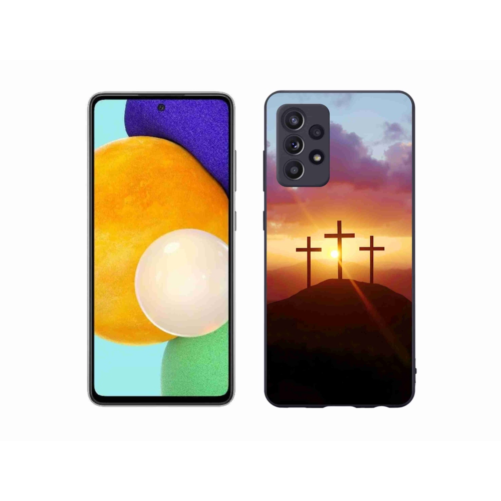 Gelový kryt mmCase na Samsung Galaxy A52s 5G - tři kříže